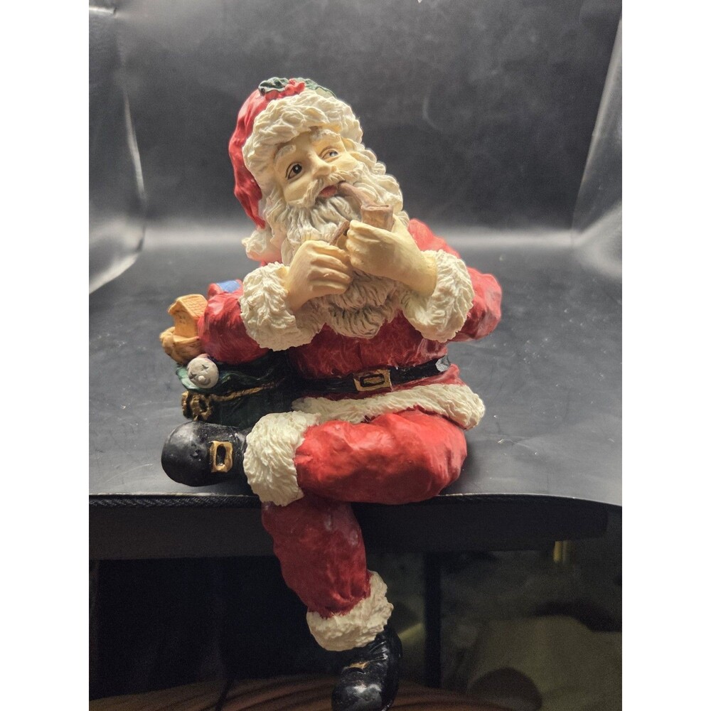 Vtg Artmark Santa Claus Leg Crossed Shelf Sitter Figurine Christmas Holiday 8"